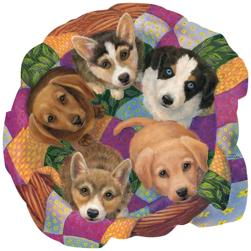 Puzzle Panier de Chiots - 500 à 999 pièces de SunsOut – boîte 1 sur 2