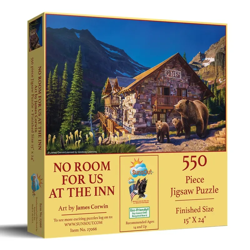 Puzzle Pas De Place Pour Nous À L'Auberge - 500 à 999 pièces de SunsOut – boîte 2 sur 2