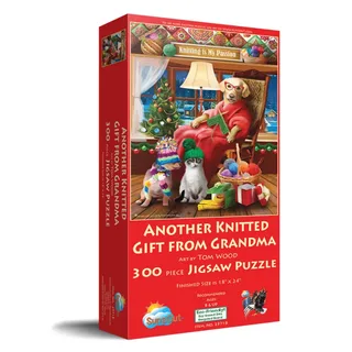 Puzzle Pièces XXL - Another Knitted Gift from Grandma - 200 à 499 pièces van SunsOut – doos 2 van 2