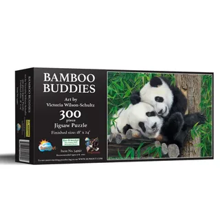 Puzzle Pièces XXL - Copains dans le Bambou - 200 à 499 pièces de SunsOut – boîte 2 sur 2