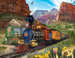 Puzzle Pièces XXL - Dry Gulch - 1000 pièces from SunsOut – box 1 of 2