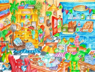 Puzzle Pièces XXL - Entrez, Nous Sommes Ouverts - 200 à 499 pièces de SunsOut – boîte 1 sur 2