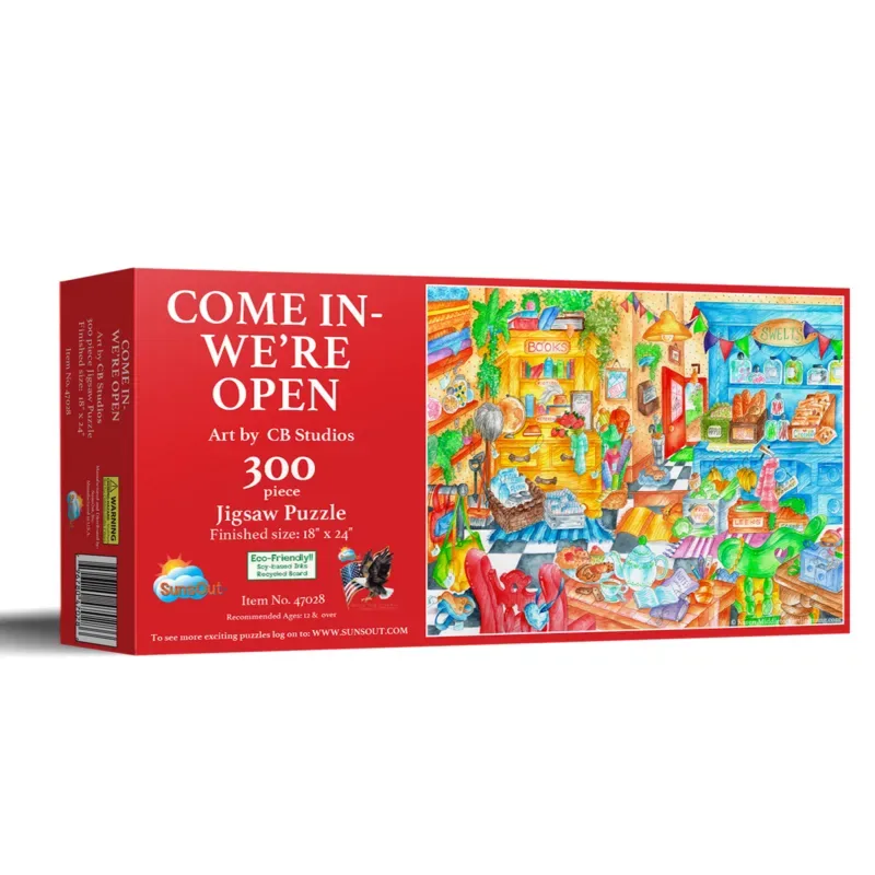 Puzzle Pièces XXL - Entrez, Nous Sommes Ouverts - 200 à 499 pièces de SunsOut – boîte 2 sur 2