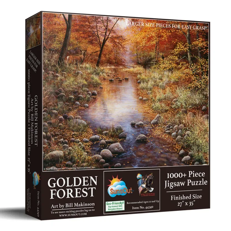 Puzzle Pièces XXL - Forêt Dorée - 1000 pièces de SunsOut – boîte 2 sur 2