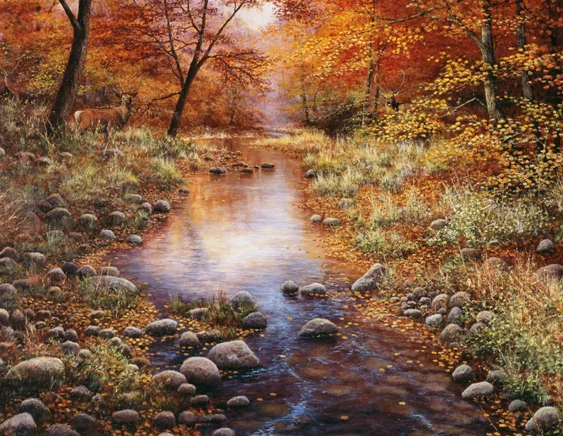 Puzzle Pièces XXL - Forêt Dorée - 1000 pièces de SunsOut – boîte 1 sur 2