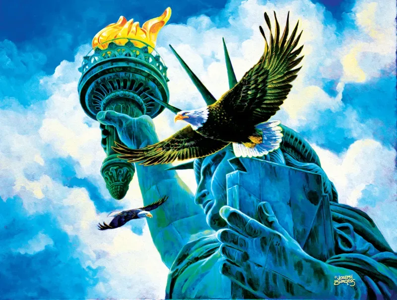 Puzzle Pièces XXL - L'Esprit de la Liberté - 500 à 999 pièces van SunsOut – doos 1 van 2
