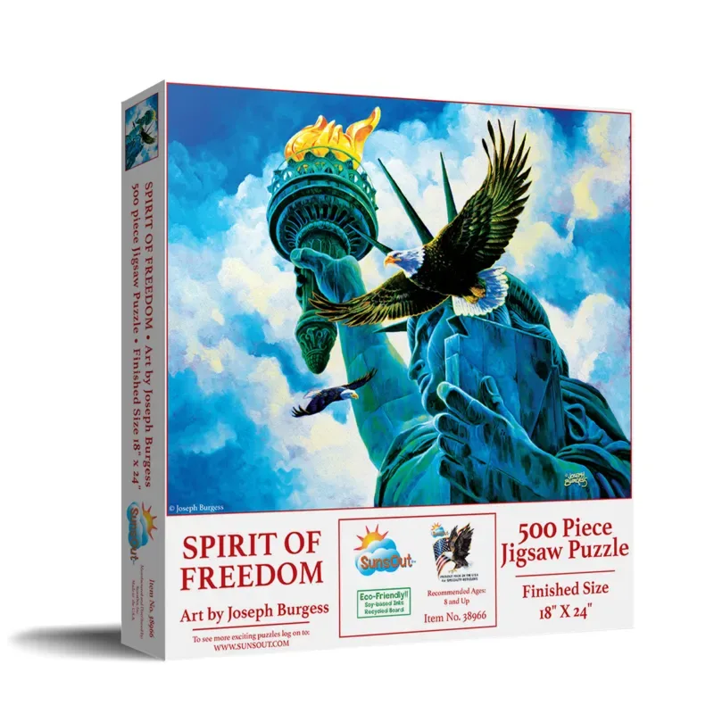Puzzle Pièces XXL - L'Esprit de la Liberté - 500 à 999 pièces van SunsOut – doos 2 van 2