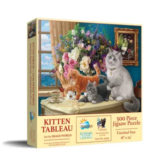 Puzzle Pièces XXL - Le Tableau des Chatons - 500 à 999 pièces de SunsOut – boîte 2 sur 2