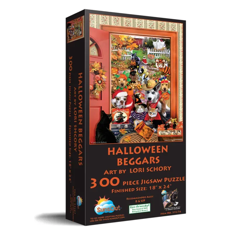 Puzzle Pièces XXL - Lori Schory - Mendiants d'Halloween - 200 à 499 pièces de SunsOut – boîte 2 sur 2