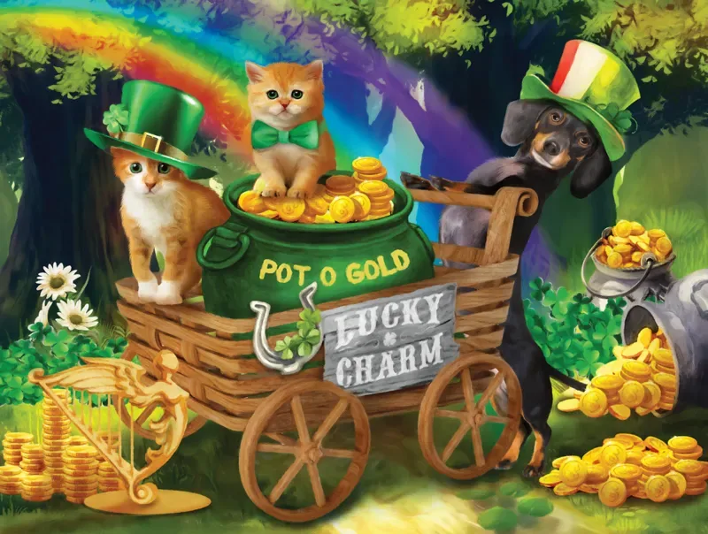 Puzzle Pièces XXL - Lucky Charms - 200 à 499 pièces de SunsOut – boîte 1 sur 2