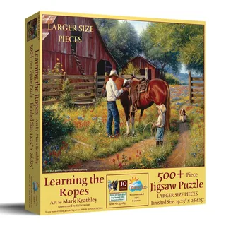 Puzzle Pièces XXL - Mark Keathley - Learning the Ropes - 500 à 999 pièces van SunsOut – doos 2 van 2