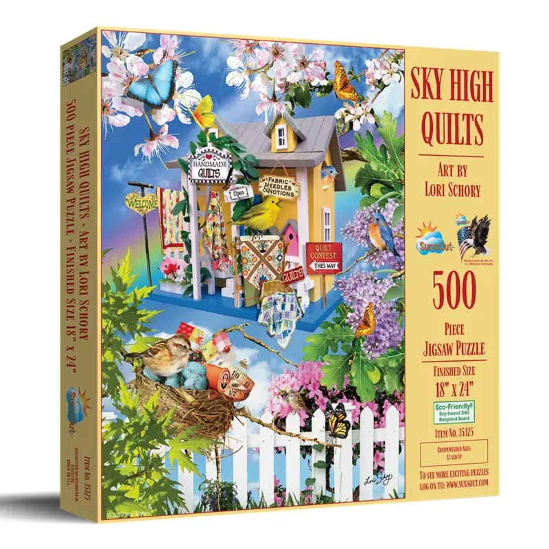 Puzzle Pièces XXL - Quilts en Haut - 500 à 999 pièces from SunsOut – box 2 of 2