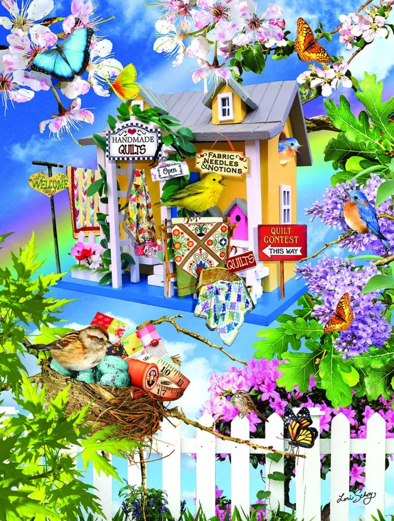 Puzzle Pièces XXL - Quilts en Haut - 500 à 999 pièces from SunsOut – box 1 of 2