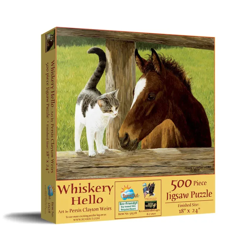 Puzzle Pièces XXL - Whiskery Hello - 500 à 999 pièces van SunsOut – doos 2 van 2