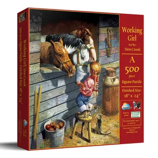 Puzzle Pièces XXL - Working Girl - 500 à 999 pièces van SunsOut – doos 2 van 2