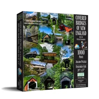 Puzzle Ponts Couverts de Nouvelle-Angleterre - 1000 pièces de SunsOut – boîte 2 sur 2