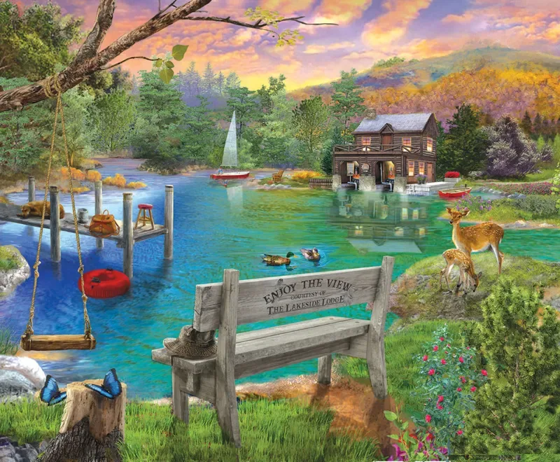 Puzzle Profiter de la Vue - 1000 pièces van SunsOut – doos 1 van 2