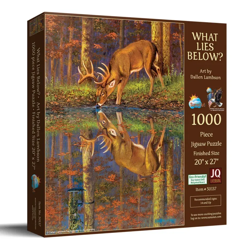 Puzzle Qu'est-ce Qui se Cache en Dessous ? - 1000 pièces de SunsOut – boîte 2 sur 2