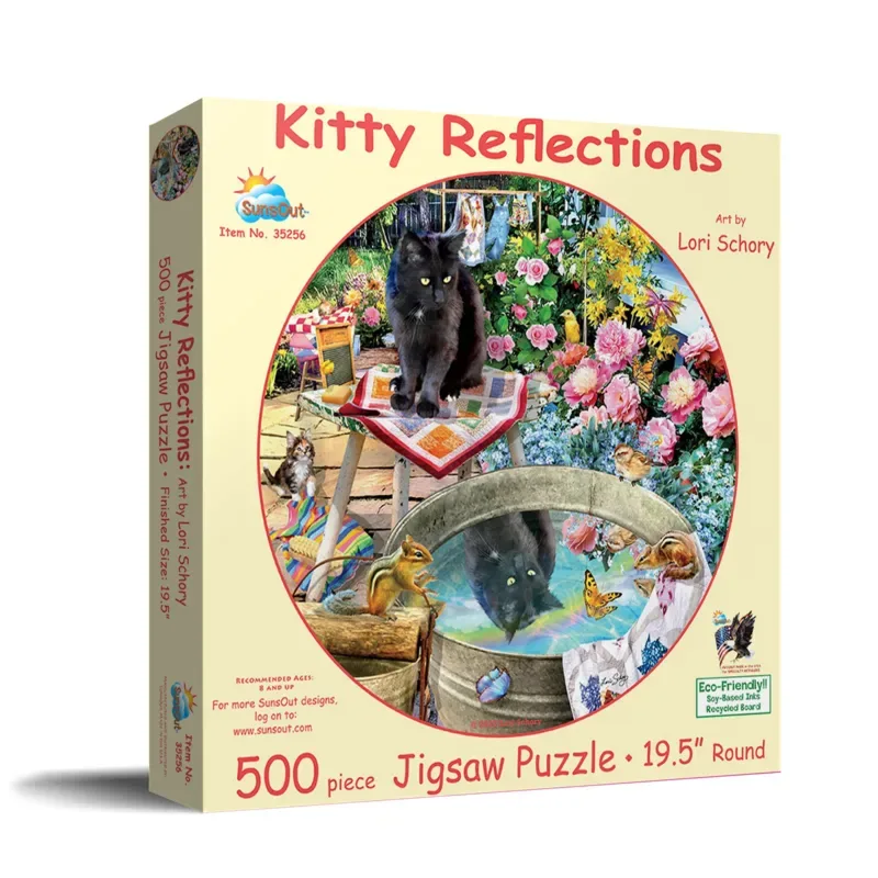Puzzle Reflets de Chaton - 500 à 999 pièces van SunsOut – doos 2 van 2