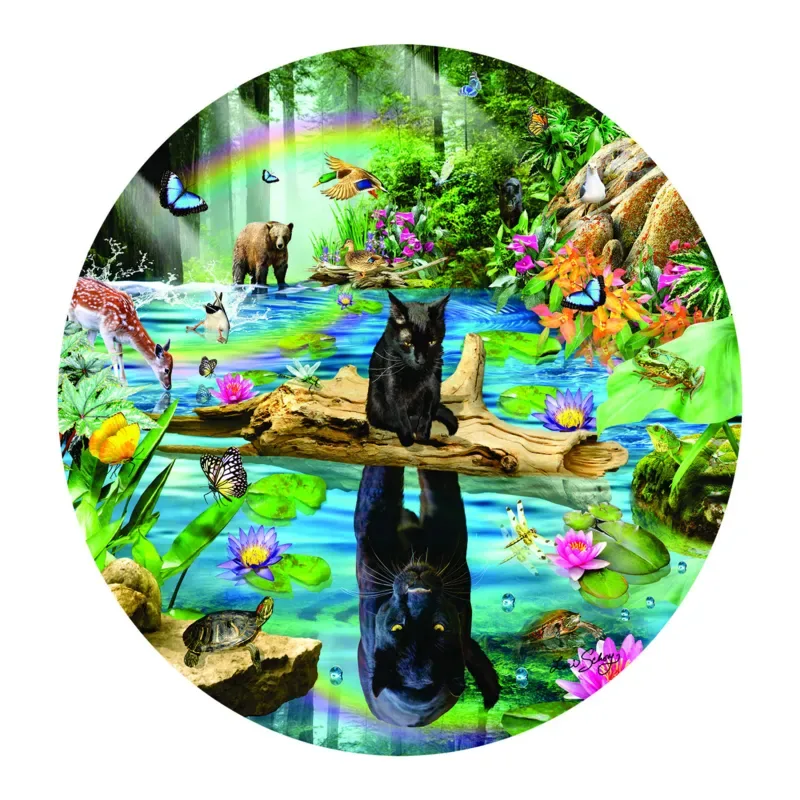 Puzzle Reflets de Panthère - 500 à 999 pièces de SunsOut – boîte 1 sur 2