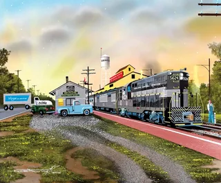 Puzzle Robert West - Brownsburg Depot - 1000 pièces de SunsOut – boîte 1 sur 2