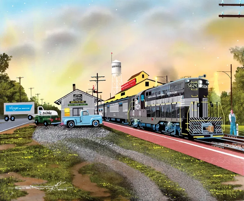Puzzle Robert West - Brownsburg Depot - 1000 pièces de SunsOut – boîte 1 sur 2