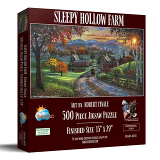 Puzzle Sleepy Hollow Farm - 500 à 999 pièces de SunsOut – boîte 2 sur 2