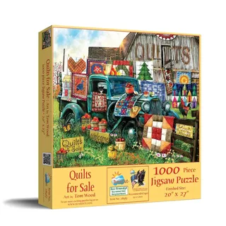 Puzzle Tom Wood - Quilts for Sale - 1000 pièces from SunsOut – box 2 of 2