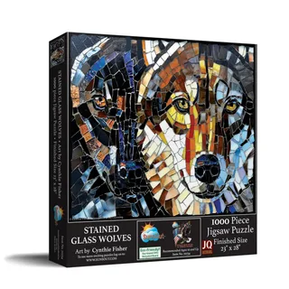 Puzzle Vitrail Loups - 1000 pièces from SunsOut – box 2 of 2