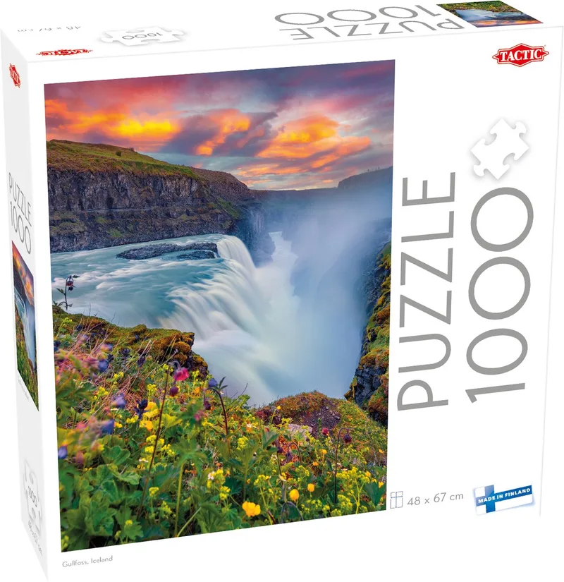 1000 pcs puzzle: Gullfoss, Iceland de Tactic – boîte