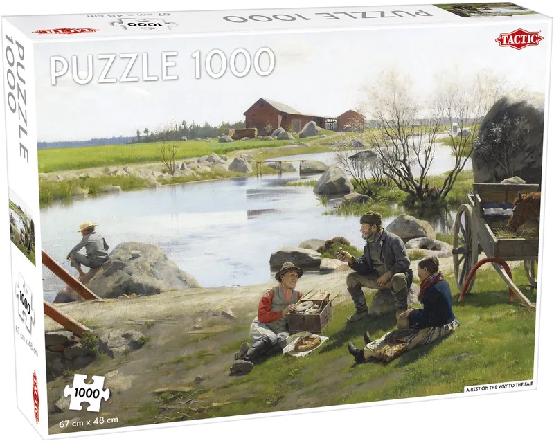 A Rest on the Way - 1000 stukjes de Tactic, édition Blanc – boîte