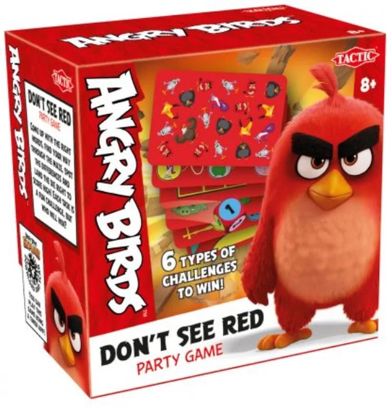 Angry Birds - Don't see red gezelschapsspel - kaartspel - spellen von Tactic – Schachtel