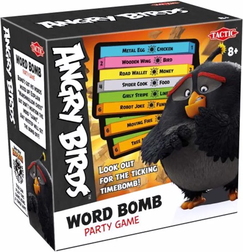 Angry Birds - word bomb gezelschapsspel - kaartspel - spellen van Tactic – doos