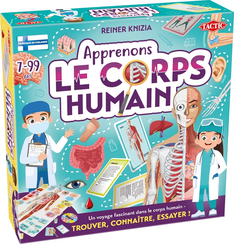 Apprenons Le Corps Humain - Bordspel - Let´s learn Our Amazing Body (FR) from Tactic – box
