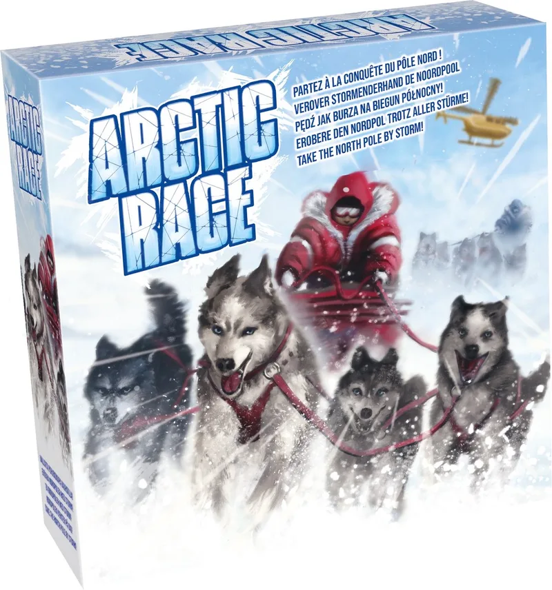 Arctic Race – Bordspel – Avontuurlijke Race naar de Noordpool – Tactiek en Blokkeren – Familiespel – 2 tot 4 Spelers – Vanaf 8 Jaar von Tactic – Schachtel