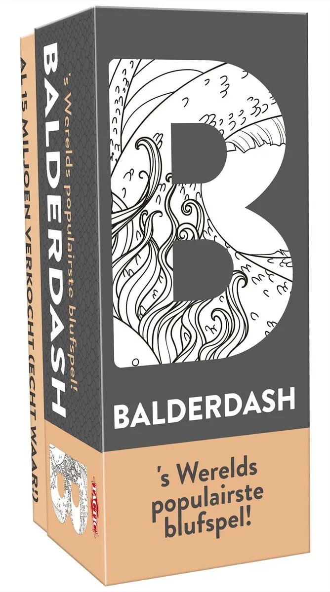 Balderdash - Partyspel - Het Originele Woordenblufspel - Verzin Geloofwaardige Betekenissen - Hilarisch Bluffen en Stemmen - 1000 Onbekende Nederlandse Woorden - 3 tot 8 Spelers - Vanaf 12 Jaar van Tactic – doos