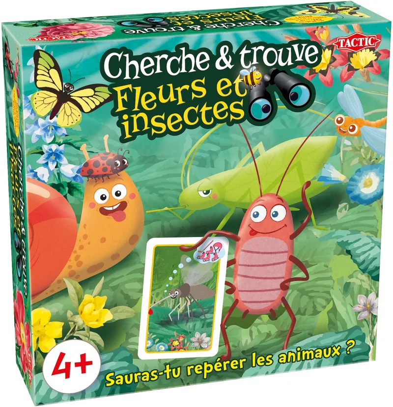 Cherce & trouve Fleurs et insectes von Tactic – Schachtel