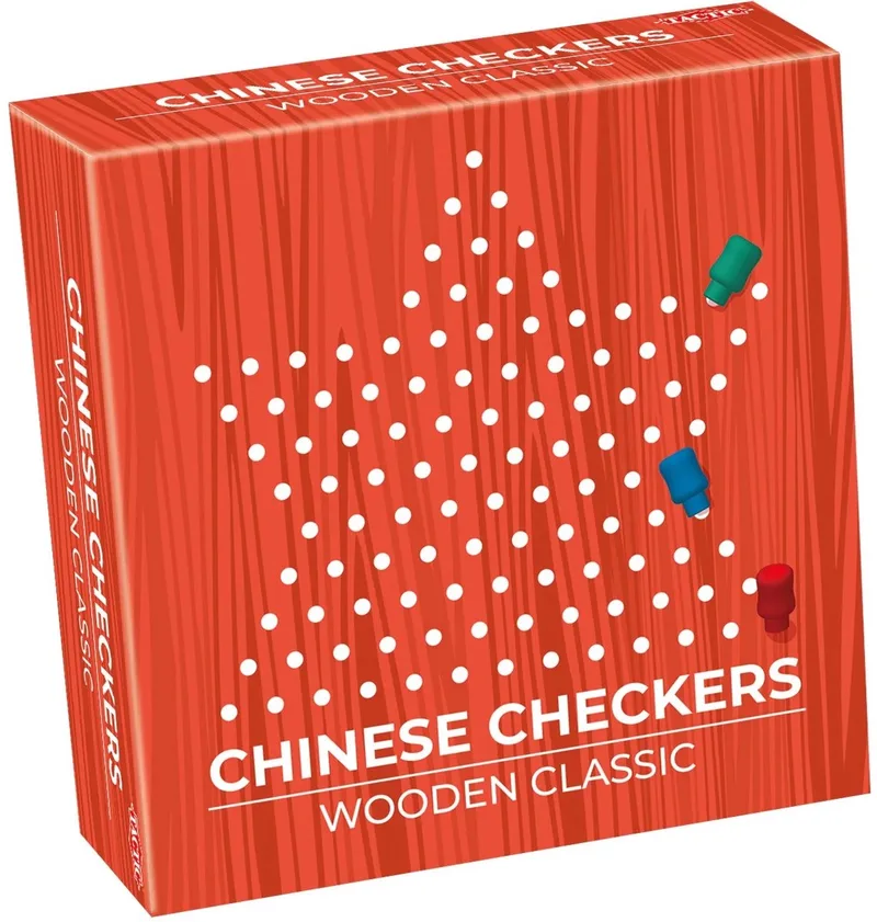 Chinese Checkers – Bordspel – Classic Games – Houten Strategiespel – Vanaf 7 jaar from Tactic – box