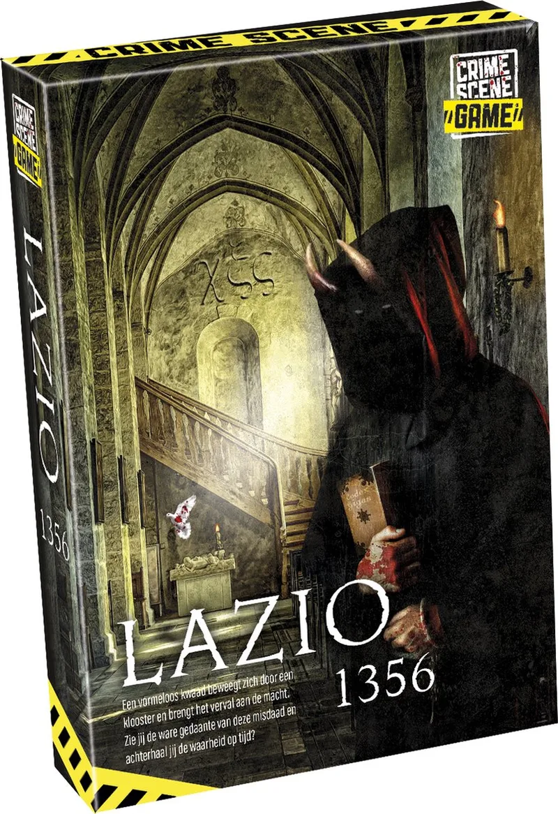 Crime Scene Lazio 1356 – Bordspel – Misdaadspel – Historisch Mysterie in een Klooster – Diepgaand Onderzoek en Deductie – Crime Scene Serie – Game Storm Studio -1 of Meer Spelers – Vanaf 18 Jaar von Tactic – Schachtel