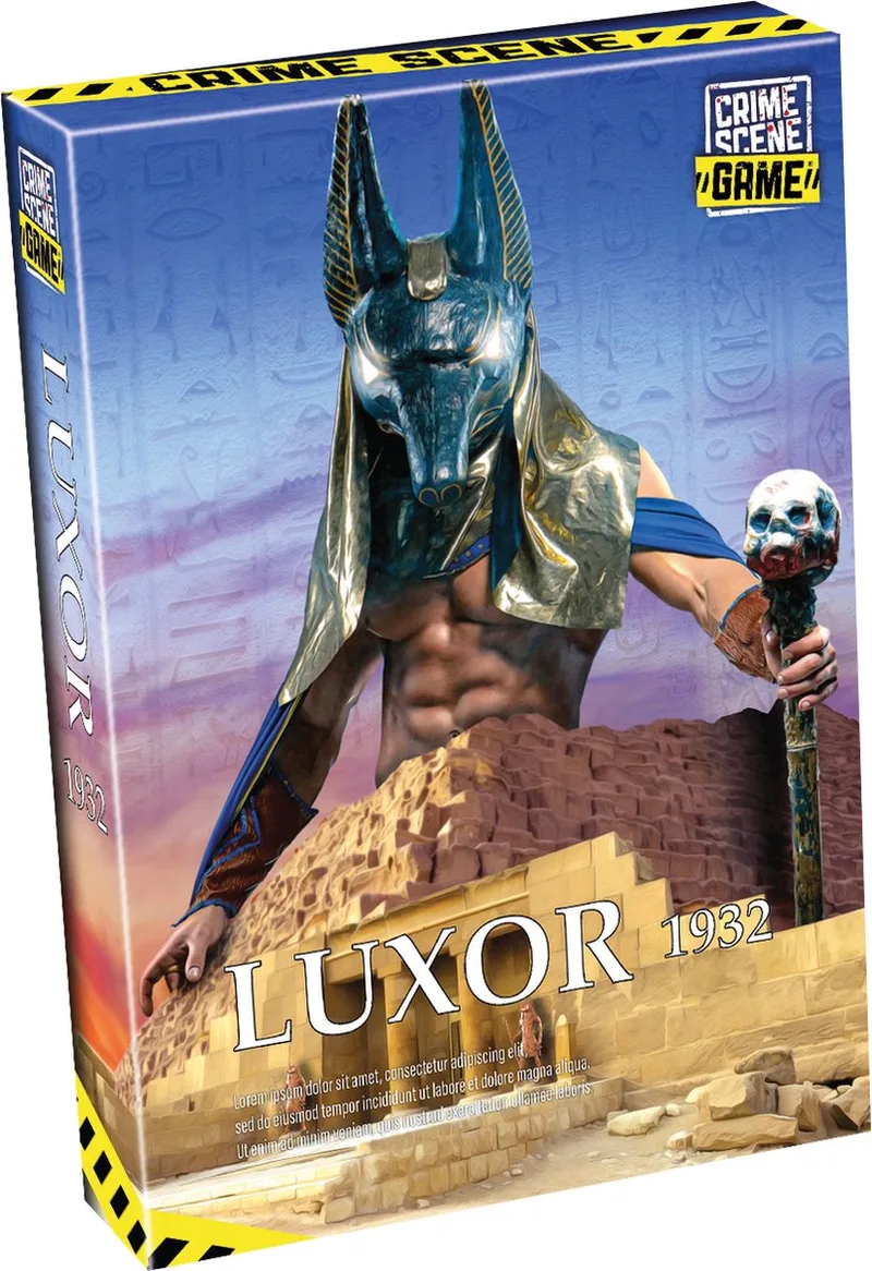 Crime Scene Luxor 1932 – Bordspel – Misdaadspel – Archeologisch Mysterie in Egypte – Diepgaand Onderzoek en Deductie – Crime Scene Serie – Game Storm Studio – 1 of Meer Spelers – Vanaf 18 Jaar von Tactic – Schachtel