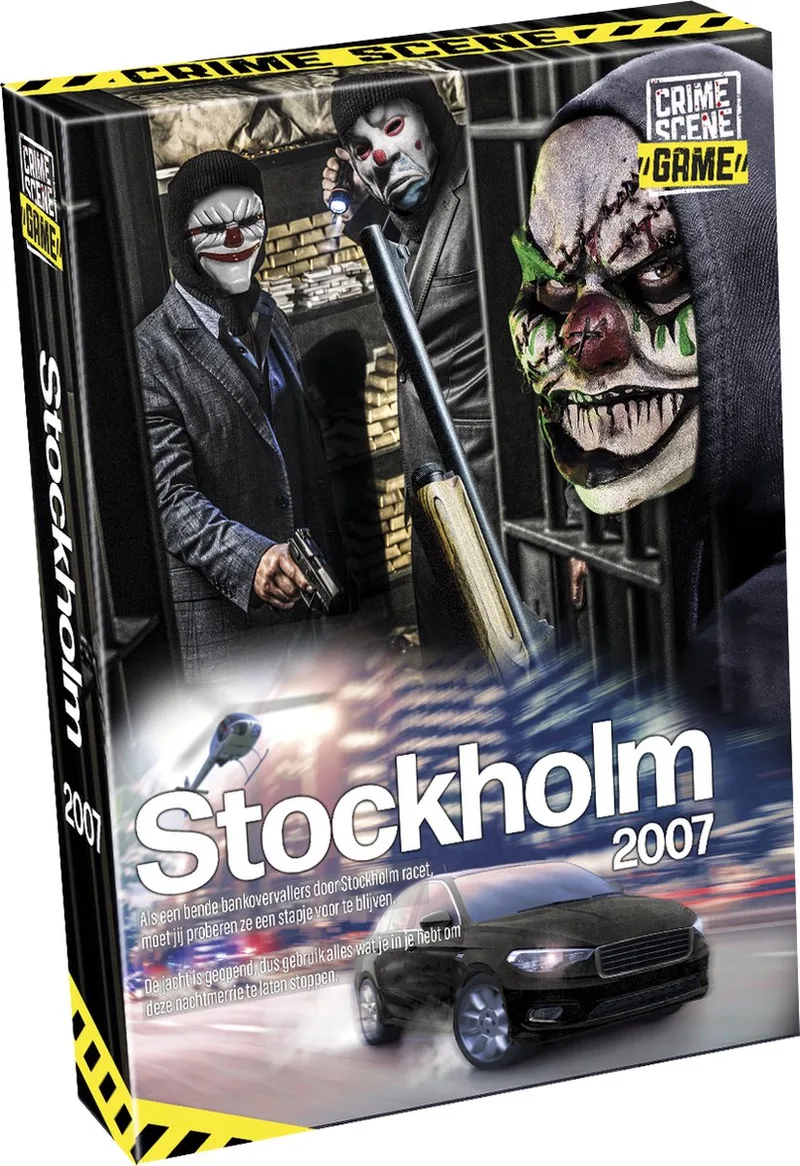 Crime Scene Stockholm 2007 – Bordspel – Misdaadspel – Spannende Bankroof en Jacht door de Stad – Diepgaand Onderzoek en Deductie – Crime Scene Serie – Game Storm Studio – 1 of Meer Spelers – Vanaf 18 Jaar von Tactic – Schachtel