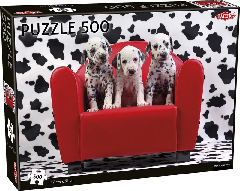 Dalmatian Puppies - 500 stukjes de Tactic, édition Multicolore – boîte