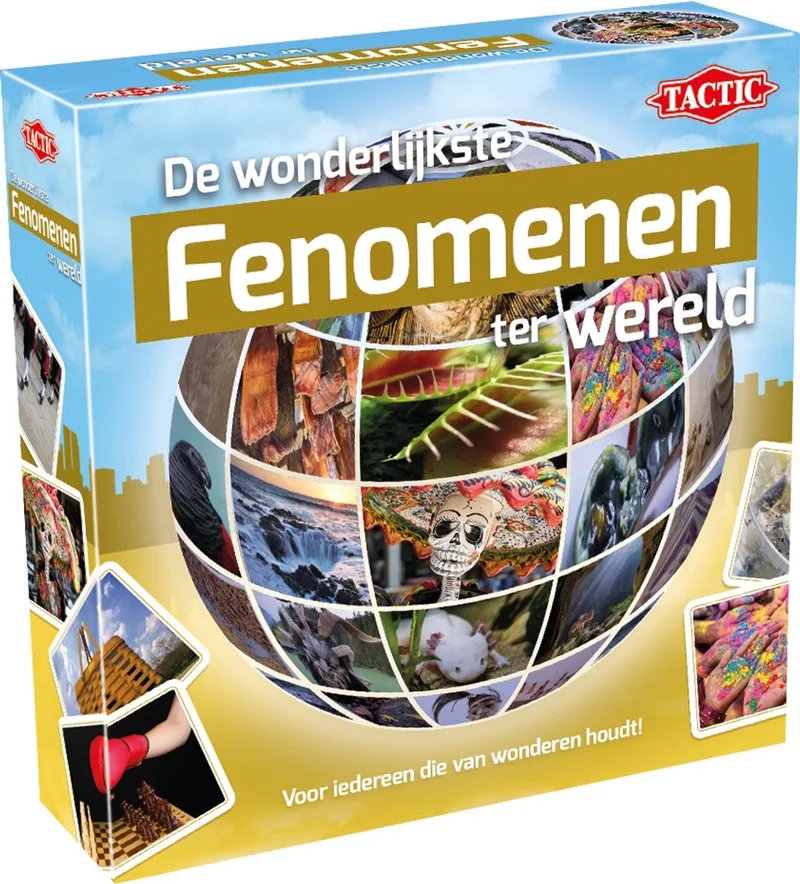 De wonderlijkste fenomenen ter Wereld – Kaartspel – Quizspel – Bijzondere Natuur en Onverklaarbare Verschijnselen – Kennis en Verwondering – Van de Wereld Serie – 2 of Meer Spelers – Vanaf 12 Jaar van Tactic – doos