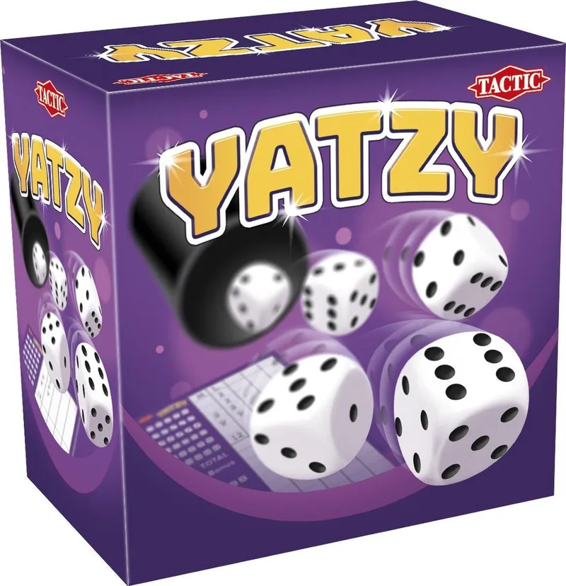Dobbelspel – Klassiek Familiespel – Met Dobbelbeker en QR Uitleg – Vanaf 5 Jaar – 2 of Meer Spelers von Tactic, Ausgabe Yatzy – Schachtel