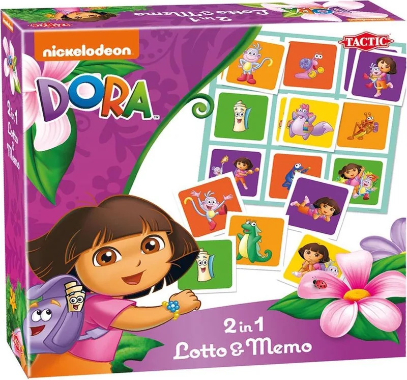 Dora 2in1 Lotto&Memo from Tactic – box