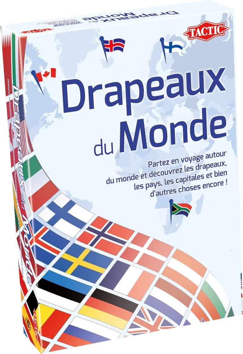 Drapeaux du monde (FR) fra Tactic, Wit-udgave – æske