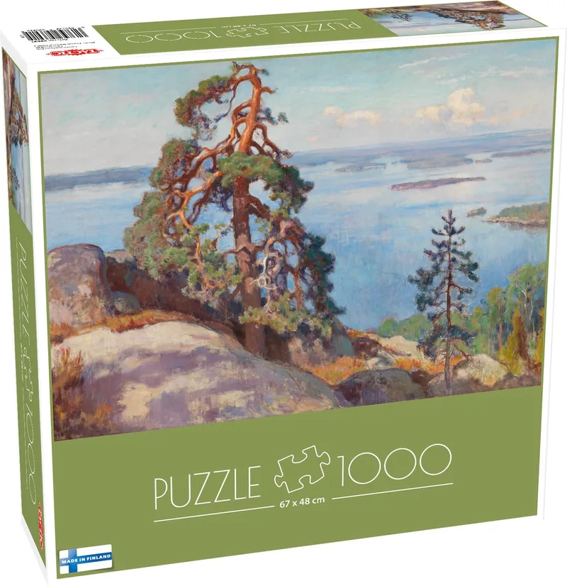Eero Järnefelt – Puzzel – 1000 stukjes – Finse Meesterkunst en Natuur – Strak en Rustgevend Ontwerp – Hoogwaardige Scandinavische Kwaliteit van Tactic, editie Landscape from Koli – doos
