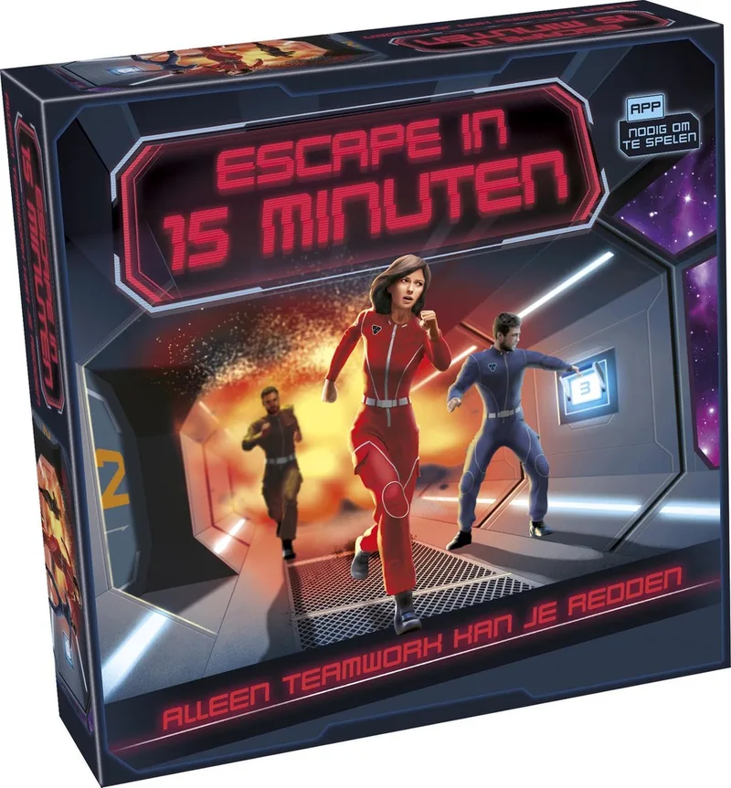 Escape in 15 Minuten – Bordspel – Escape Room – Familiespel - Coöperatief – 2-4 spelers – 15 Minuten - Vanaf 8 jaar from Tactic – box