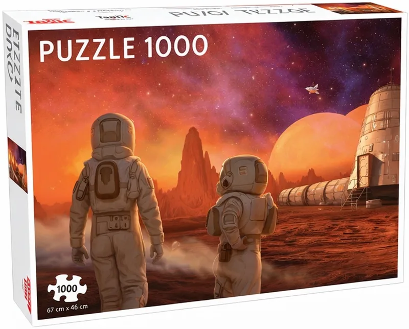Futuroscope Mission to Mars – Puzzel – 1000 stukjes – Futuristische Ruimtebeleving – Strak en Rustgevend Ontwerp – Hoogwaardige Scandinavische Kwaliteit de Tactic, édition Futuroscope – Objective Mars – boîte