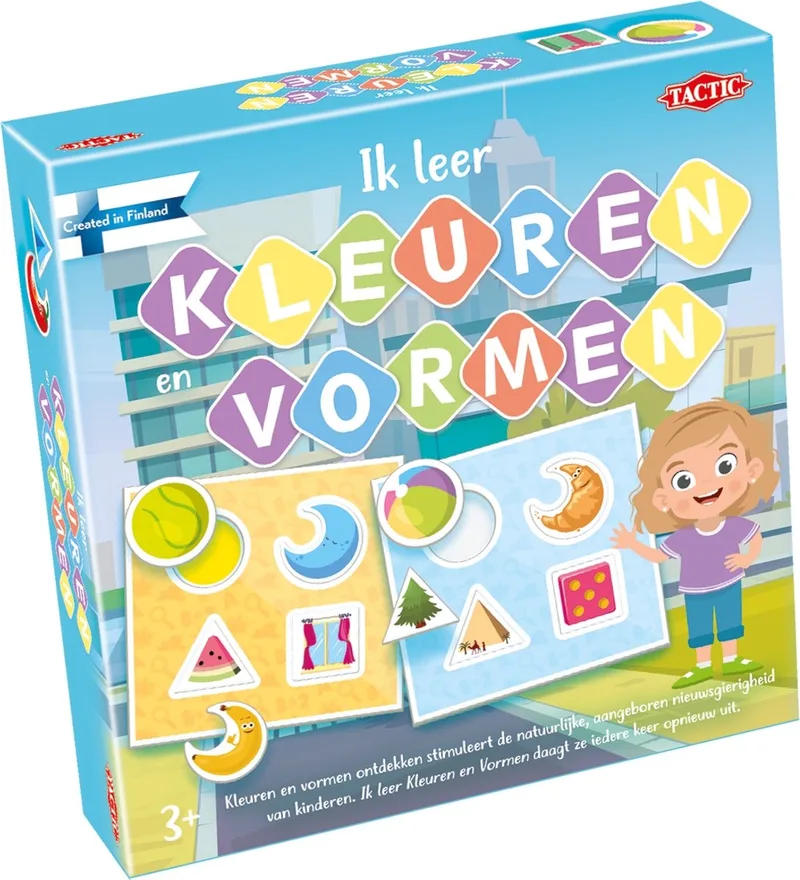 Ik Leer: Kleuren en Vormen – Bordspel – Educatief – Leerzaam Spel om Kleuren en Vormen te Leren Herkennen – 2 tot 4 Spelers – Vanaf 3 Jaar from Tactic – box